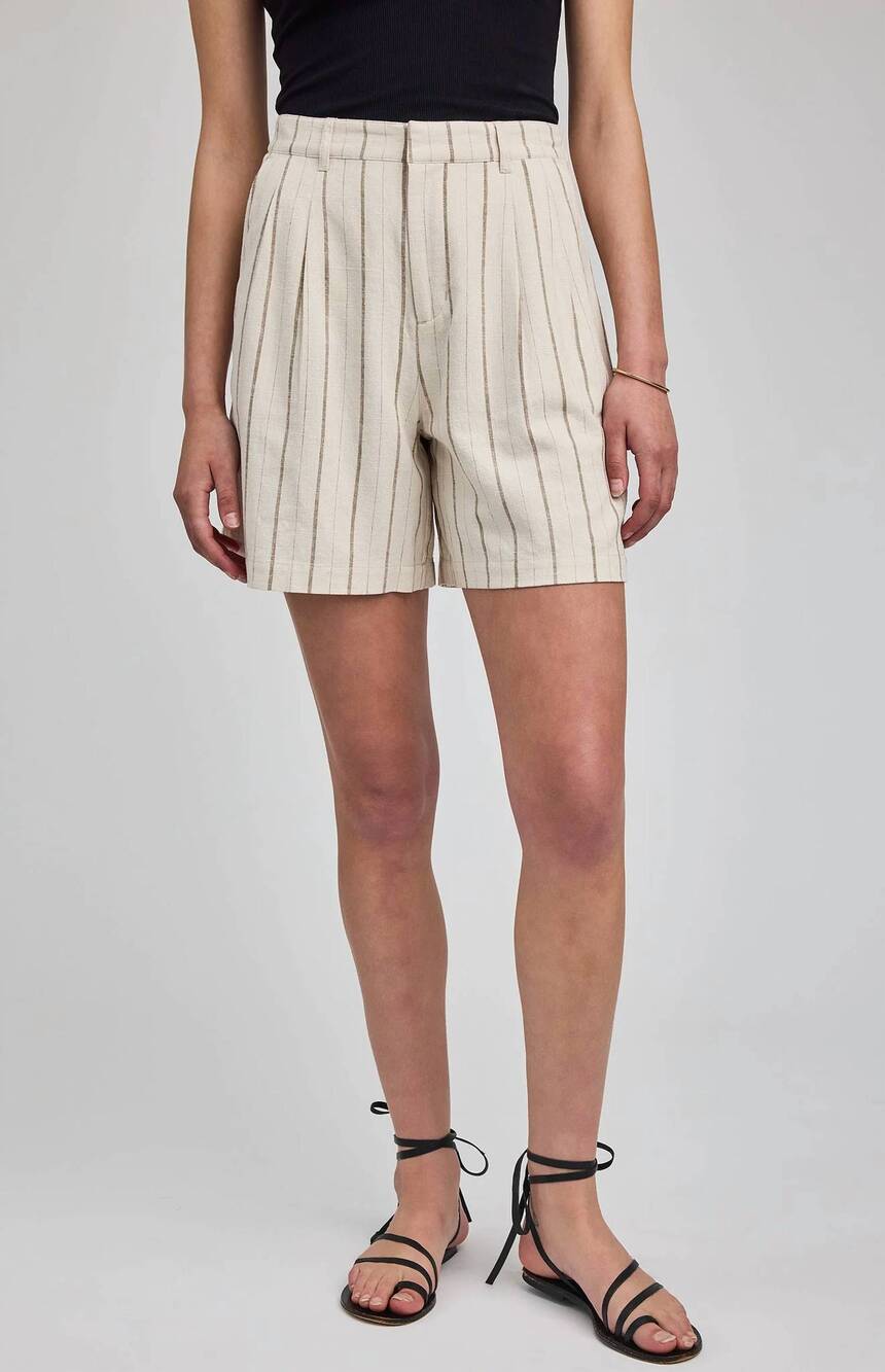 NEW GENTLE FAWN alma short in linen stripe
